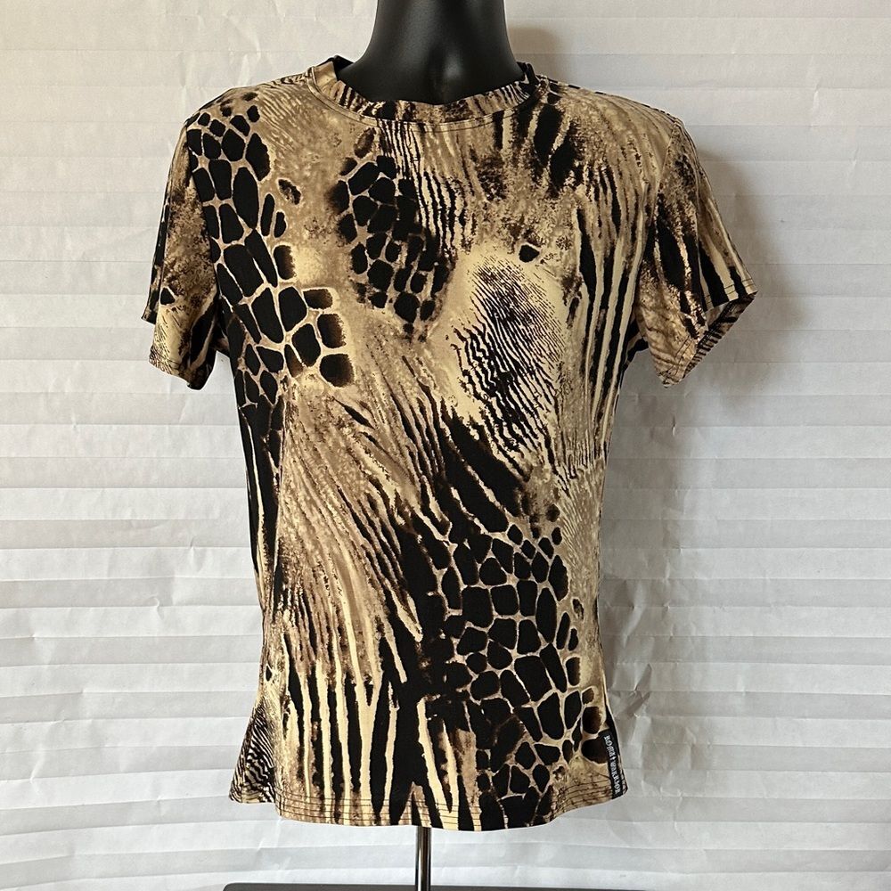 Vermonte Basic Animal Print Tee Men’s XS Casual Graphic Shirt